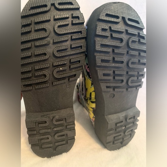 Very colorful Yoki Graffiti ankle boots size 6 - Picture 7 of 8